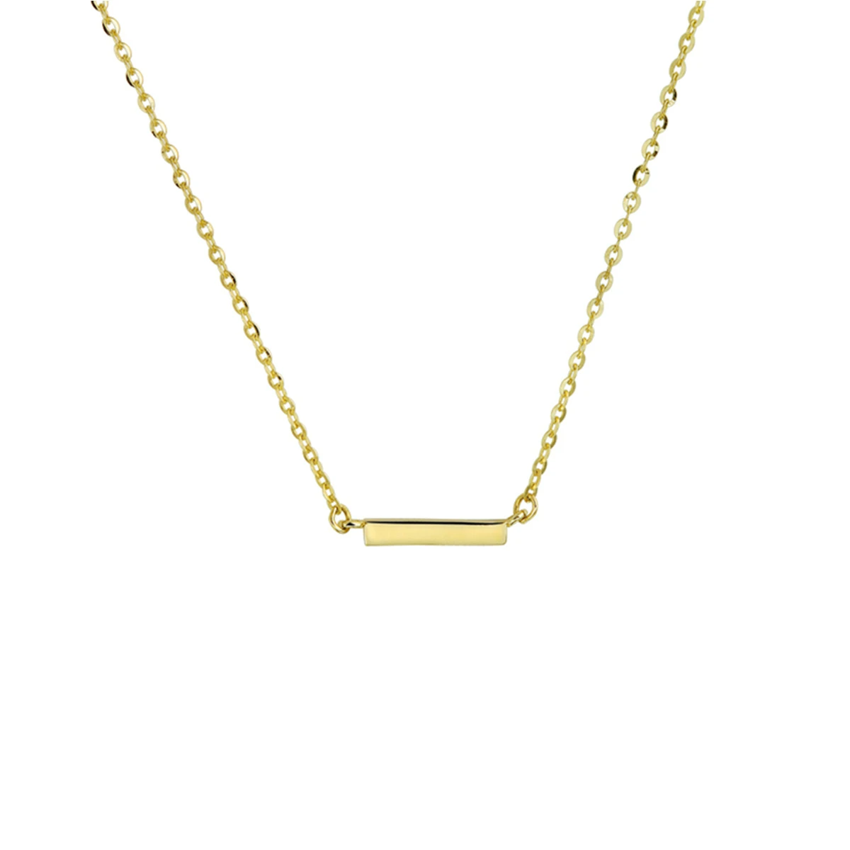 collier balkje 41 - 43 - 45 cm 14K geelgoud