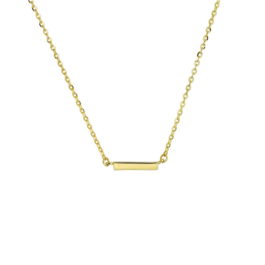 collier balkje 41 - 43 - 45 cm 14K geelgoud