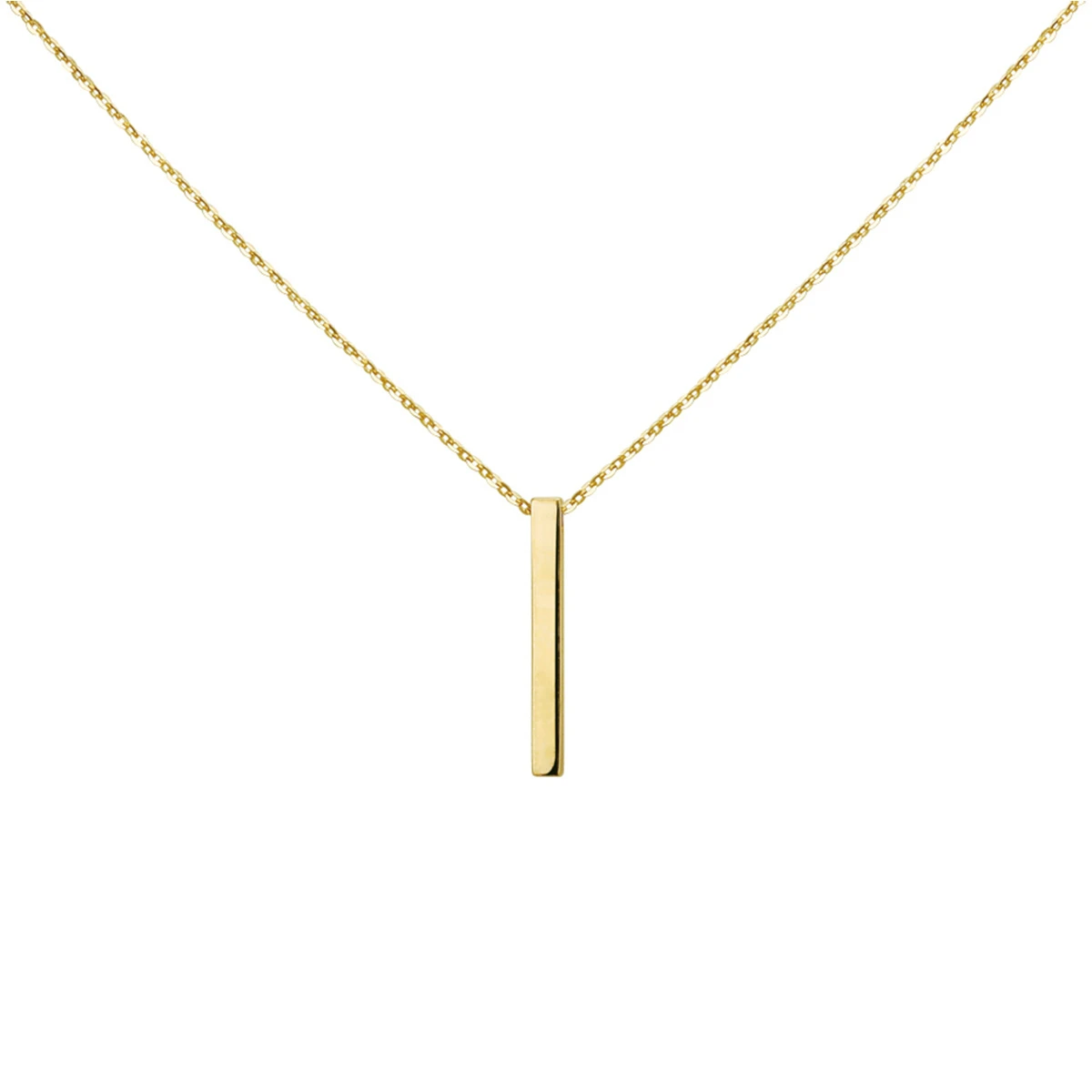 collier balkje 41 - 43 - 45 cm 14K geelgoud