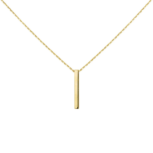 collier balkje 41 - 43 - 45 cm 14K geelgoud
