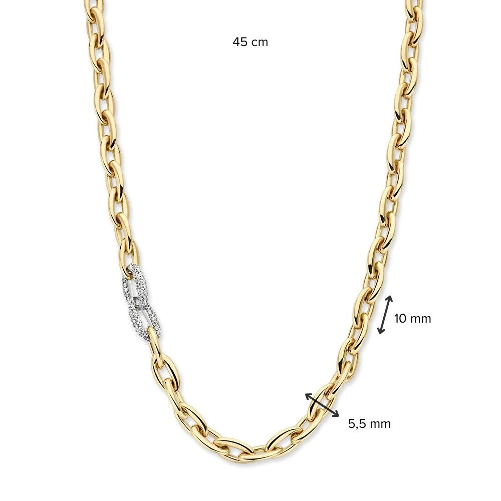 Collier bicolor briljant 0,50 crt.