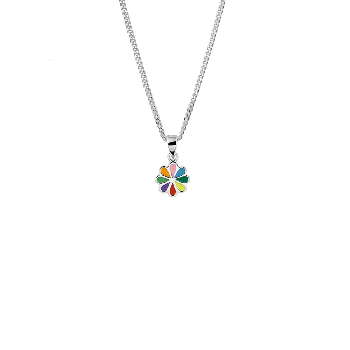 collier bloem 1,4 mm 36 + 4 cm zilver gerhodineerd