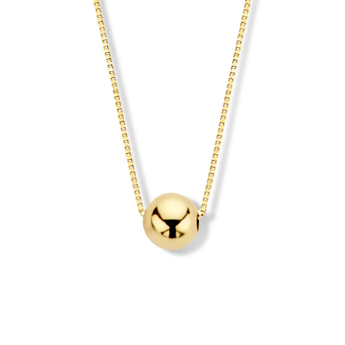 collier bol 40 + 1,5 cm 14K geelgoud