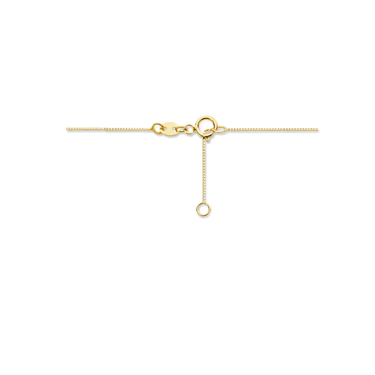 collier bol 40 + 1,5 cm 14K geelgoud