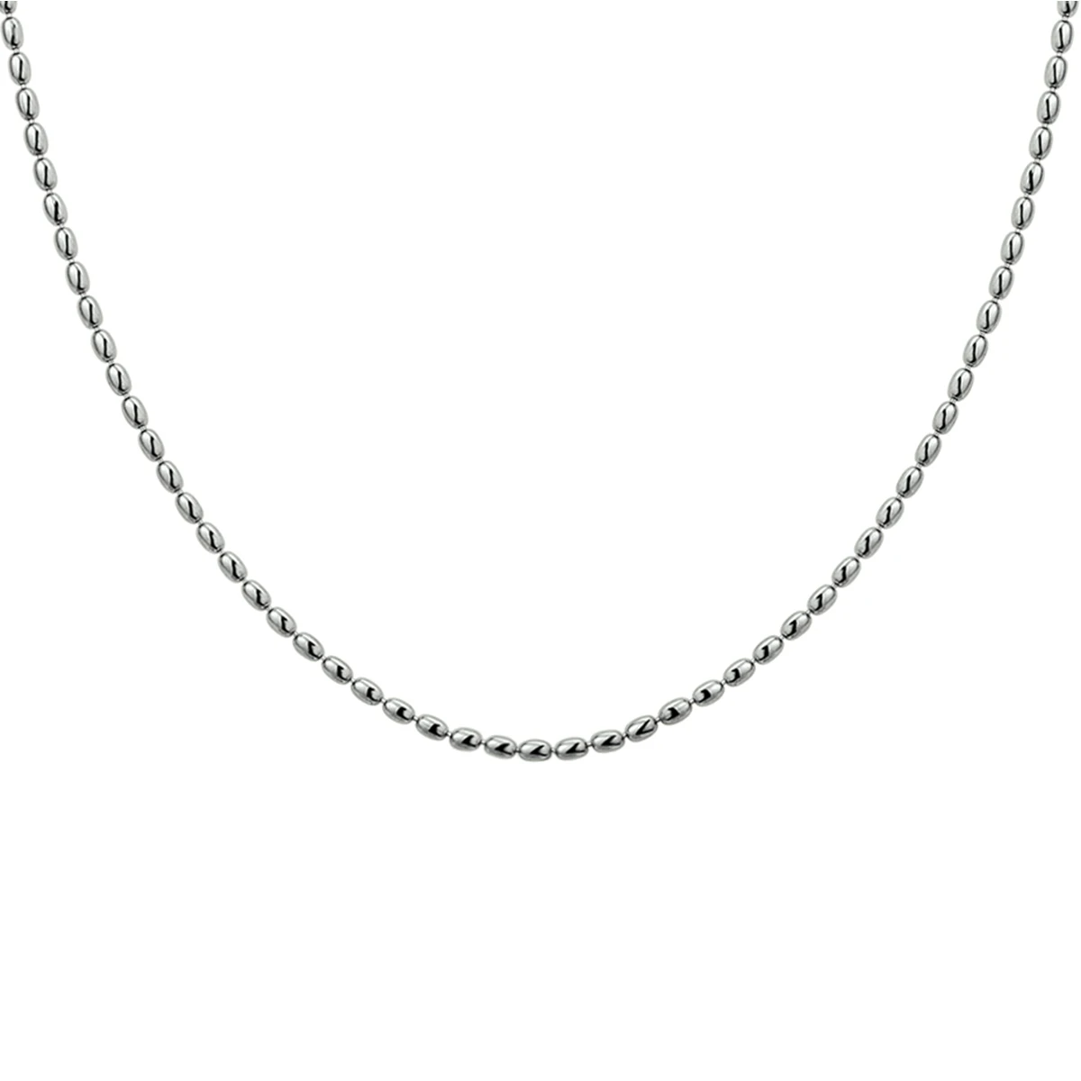 collier bolletjes 1,5 mm 40 + 4 cm zilver gerhodineerd