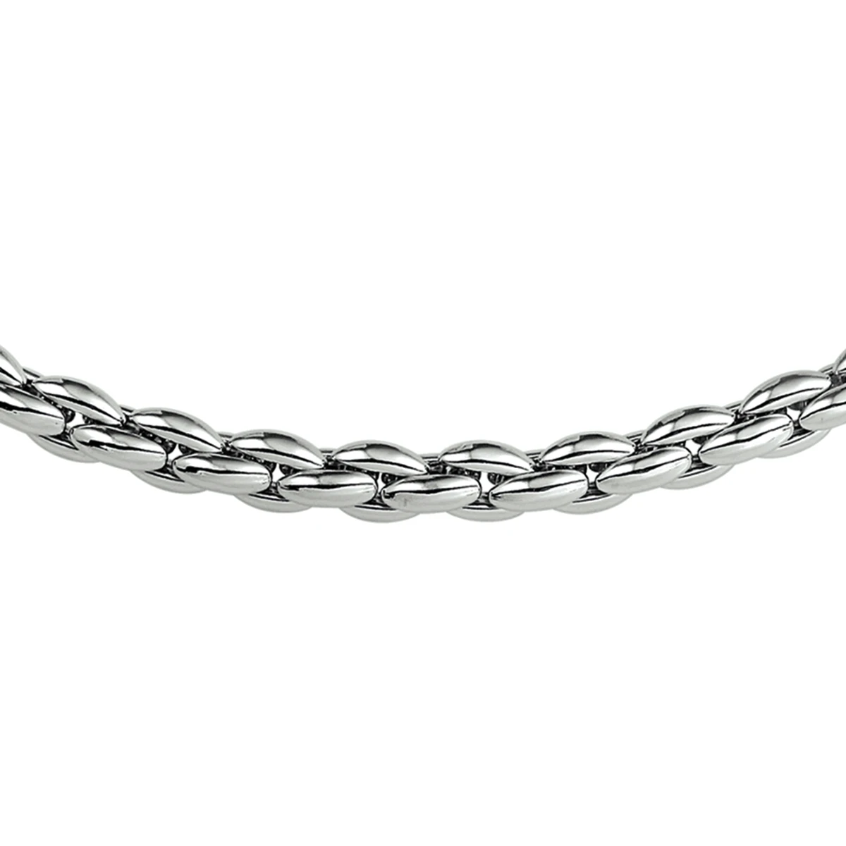 collier cardano 5,0 mm 45 cm zilver gerhodineerd