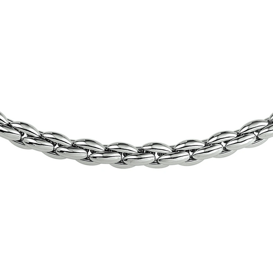 collier cardano 5,0 mm 45 cm zilver gerhodineerd