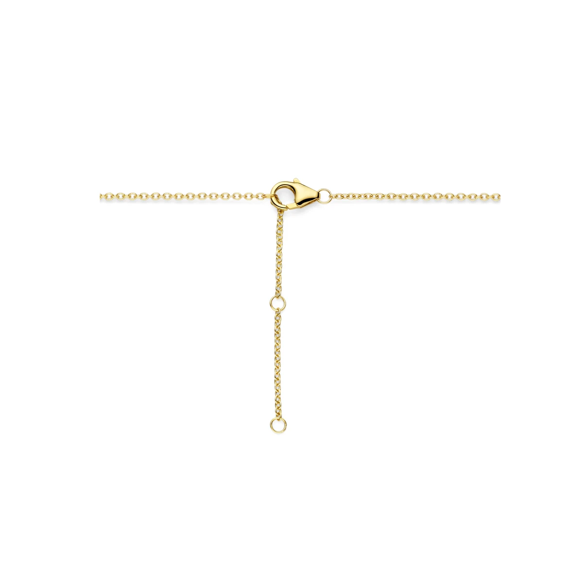 collier diamant 40 - 42 - 44 cm 0.255ct h si 14K geelgoud