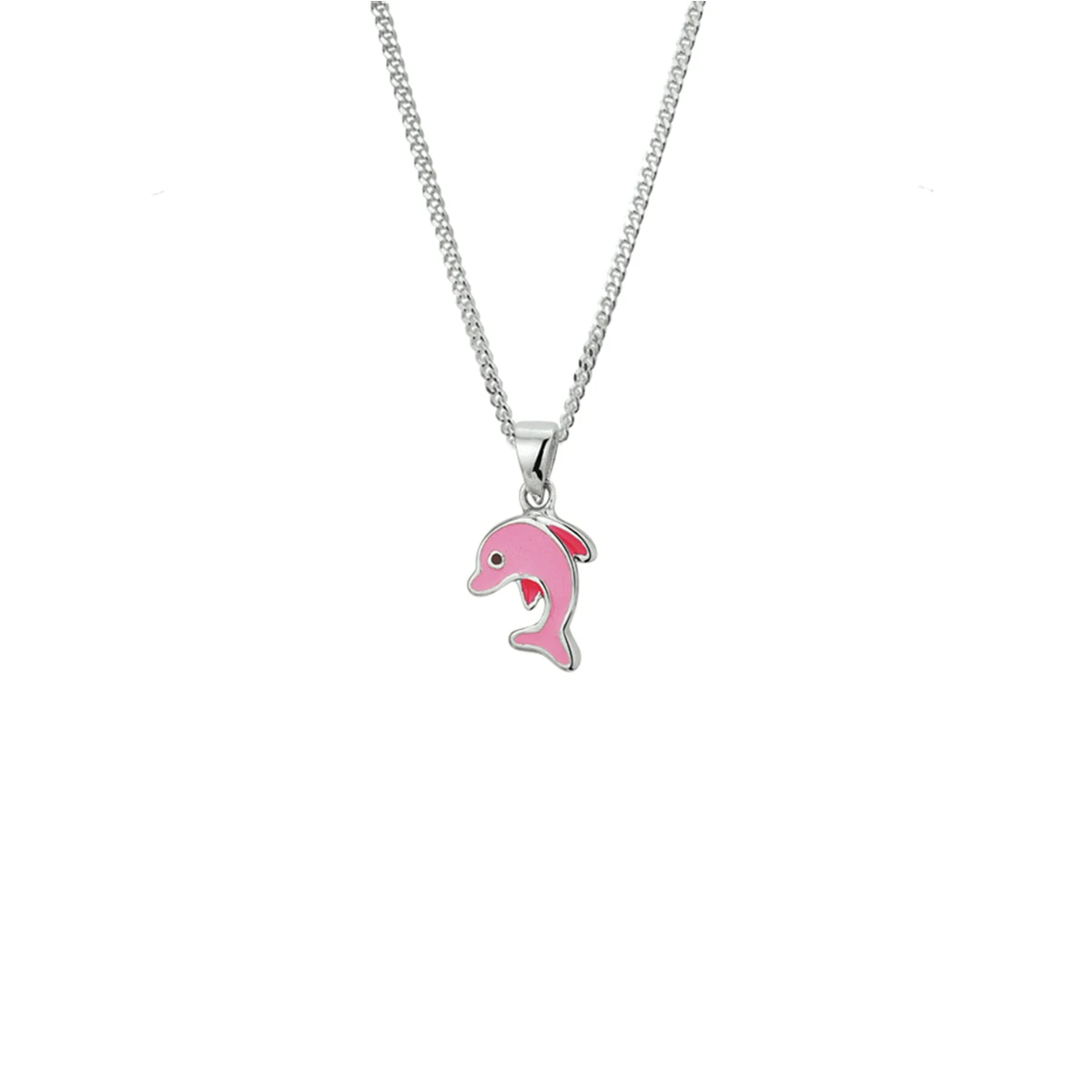 collier dolfijn 1,4 mm 36 + 4 cm zilver gerhodineerd