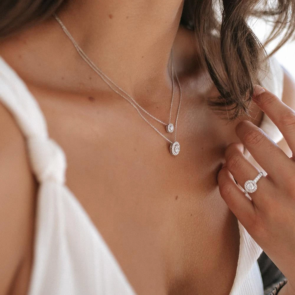 Collier Emma 0,20 crt. witgoud