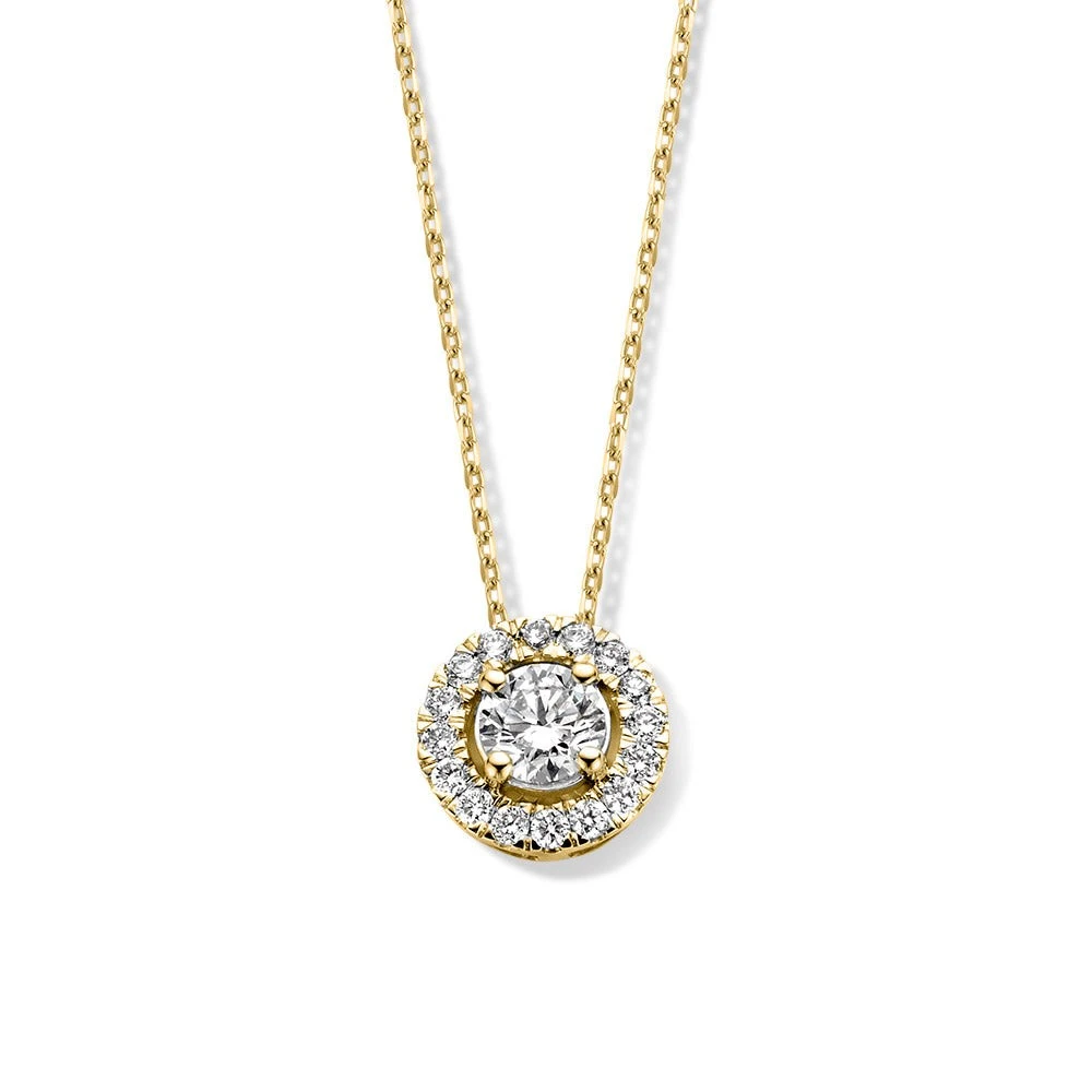 Collier Emma 0,50 crt. geelgoud