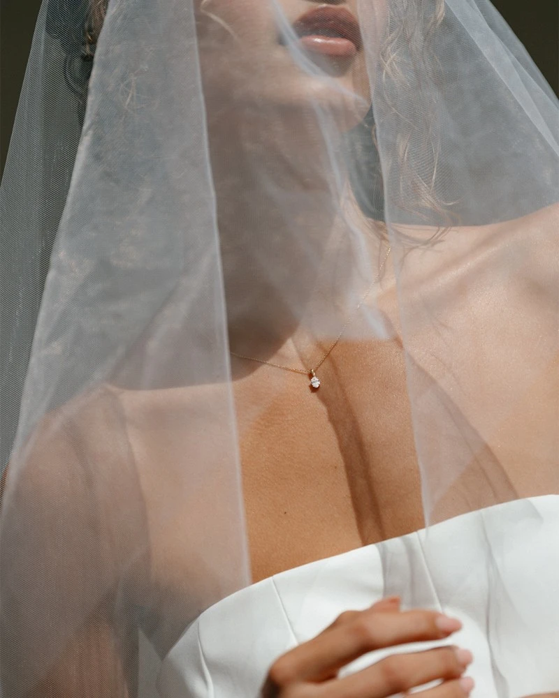 Collier Franky 0,50 crt. geelgoud