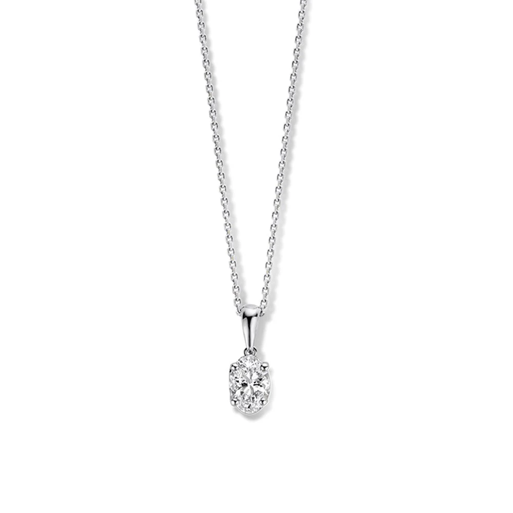 Collier Franky 0,50 crt. witgoud