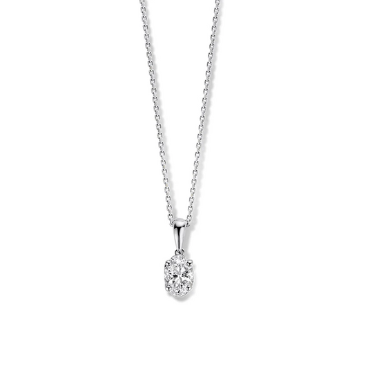 Collier Franky 0,50 crt. witgoud