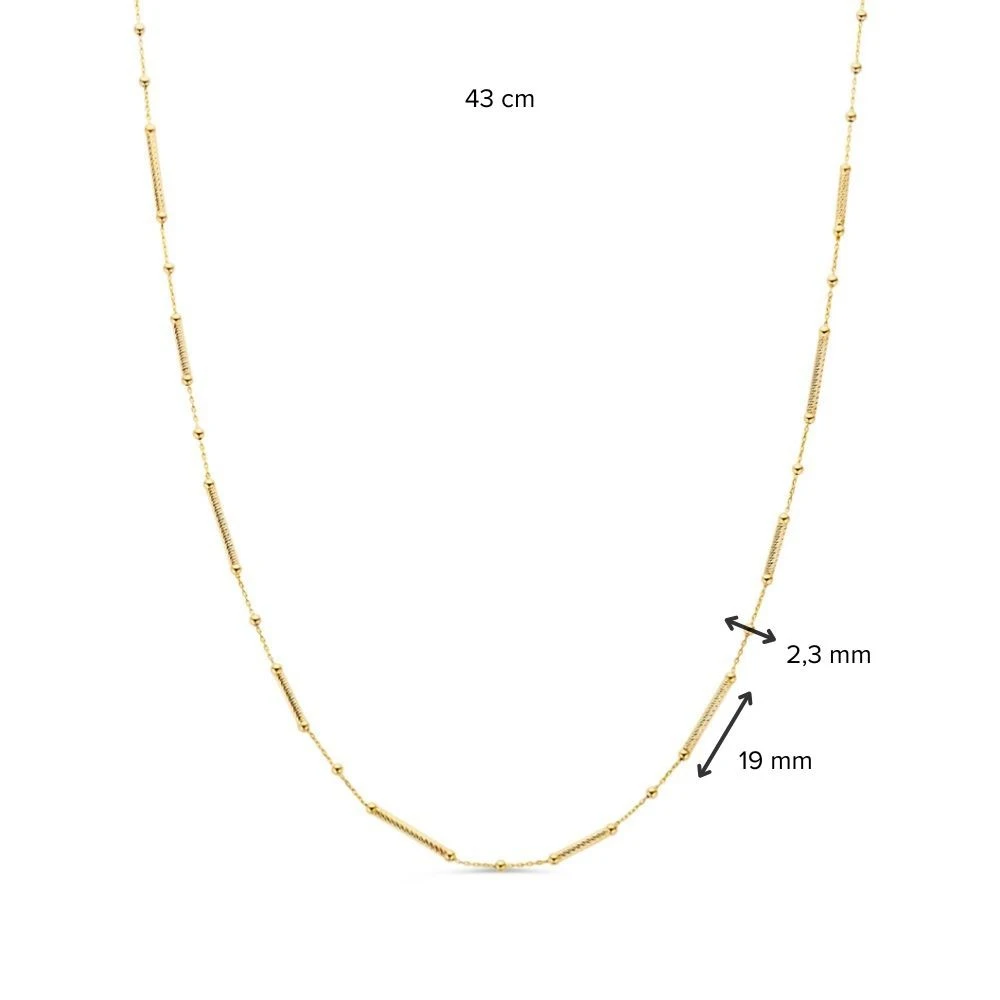 Collier geelgoud