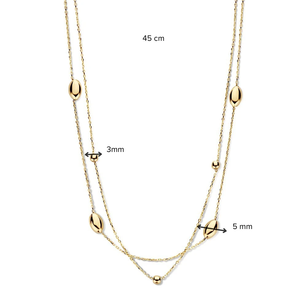 Collier geelgoud