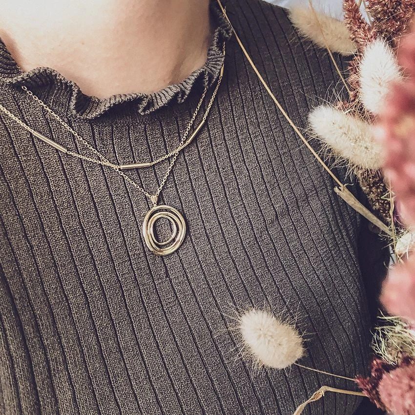 Collier geelgoud