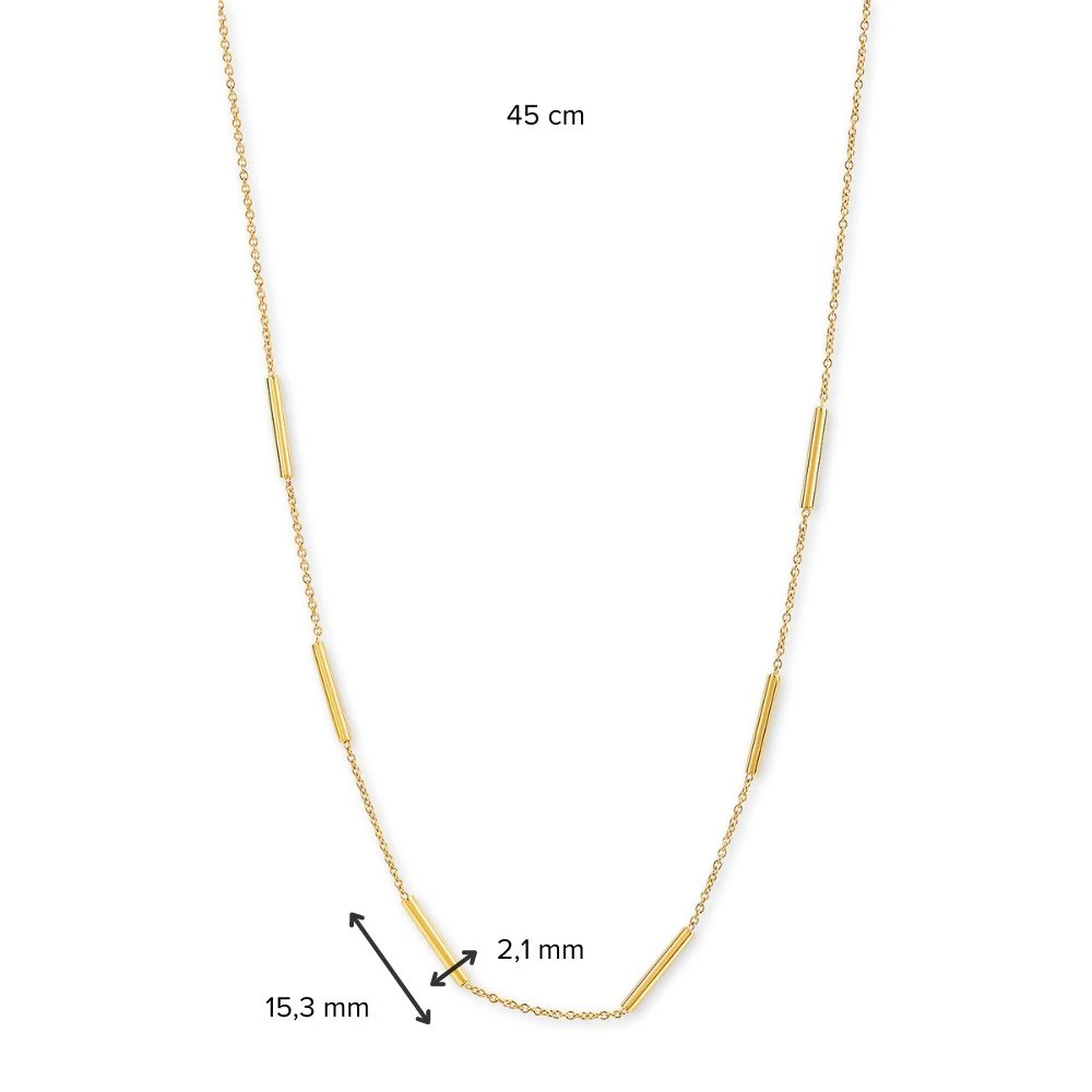 Collier geelgoud