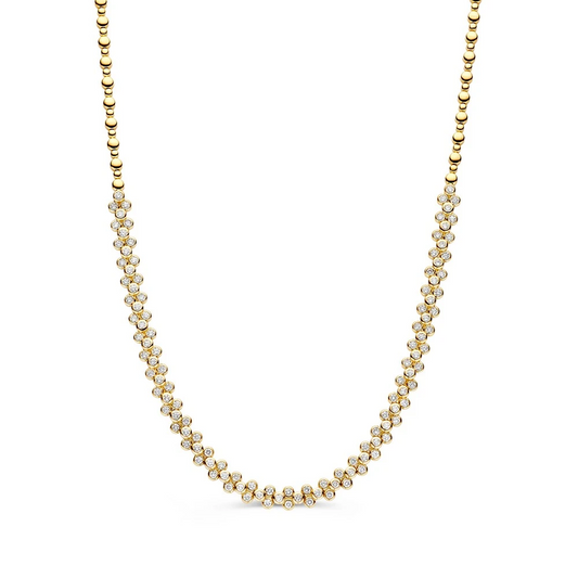 Collier geelgoud briljant 3.62 crt.