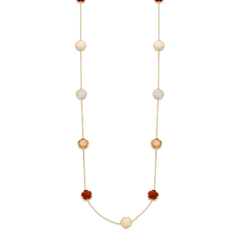 Collier geelgoud edelsteen
