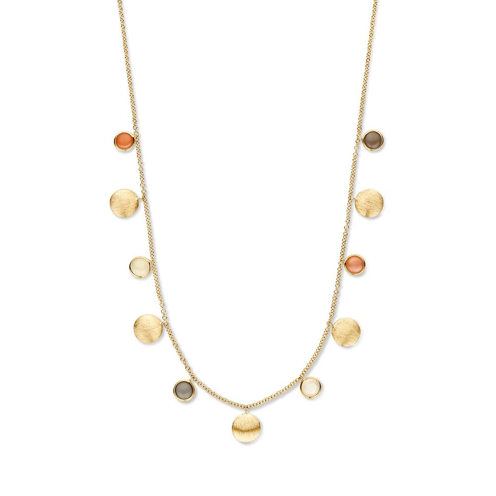 Collier geelgoud edelsteen