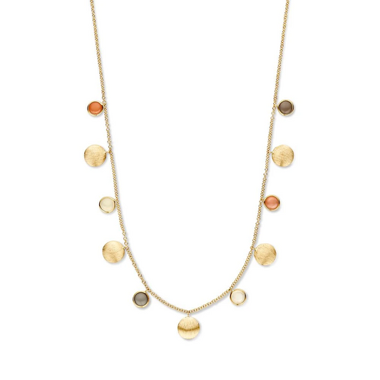 Collier geelgoud edelsteen