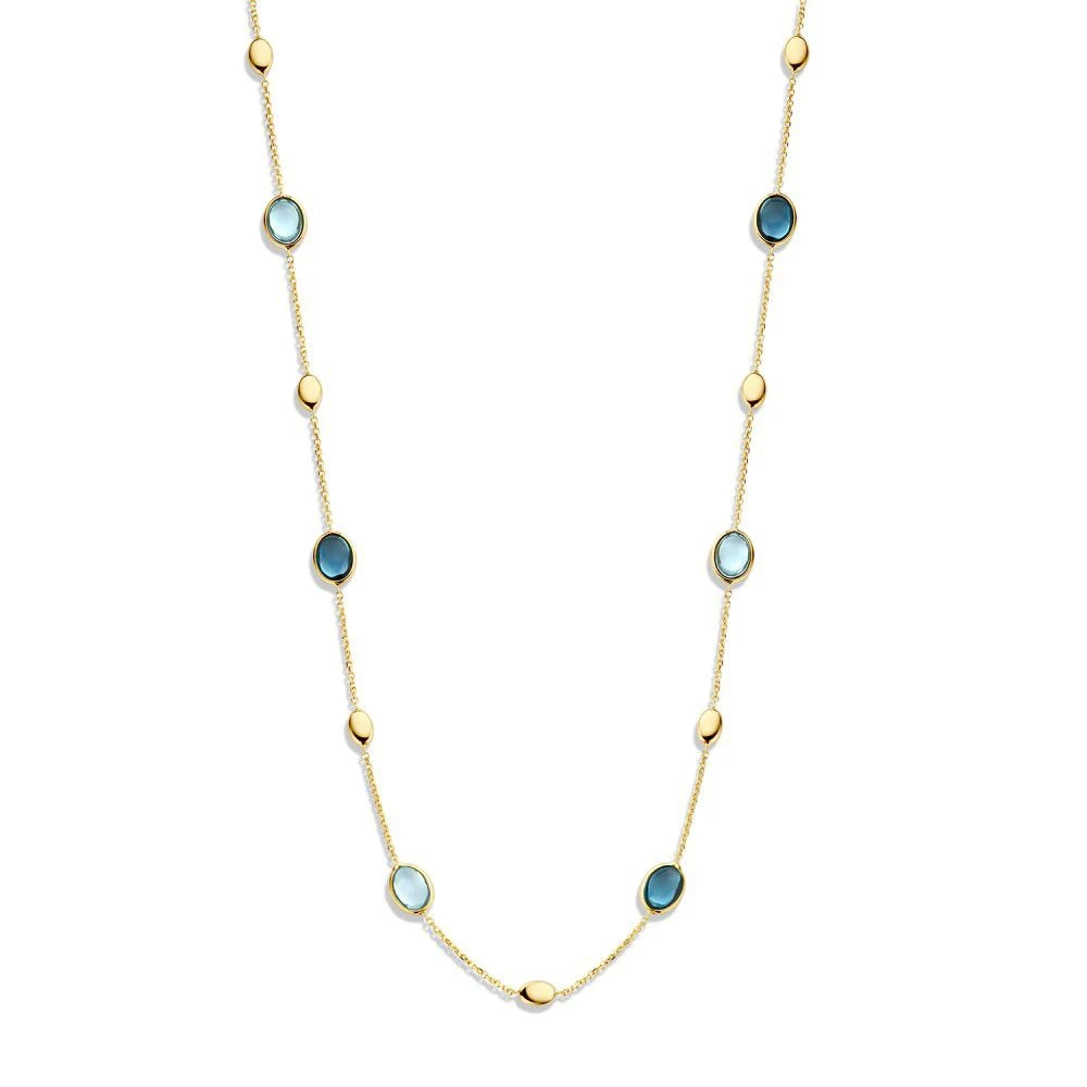 Collier geelgoud edelsteen