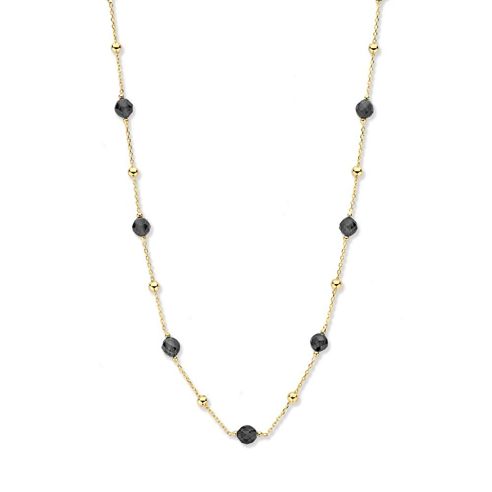 Collier geelgoud zirkonia