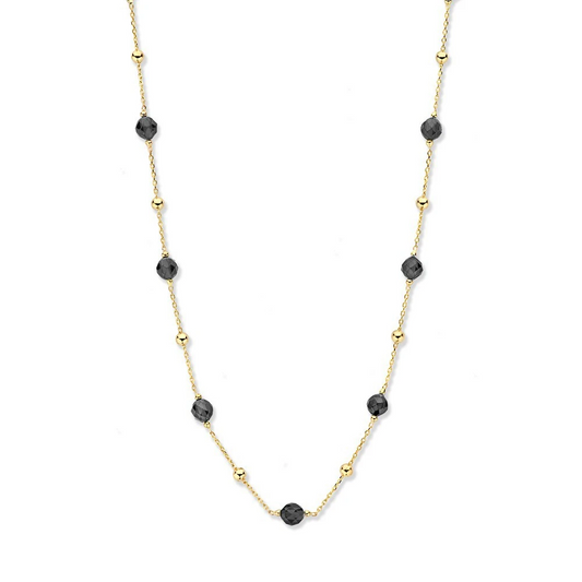 Collier geelgoud zirkonia