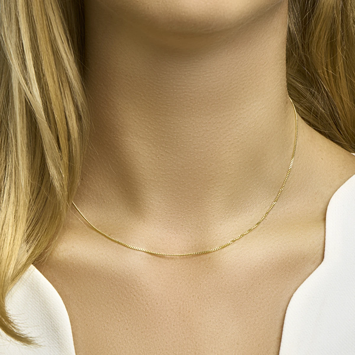 gourmette 1,2 mm 14K geelgoud