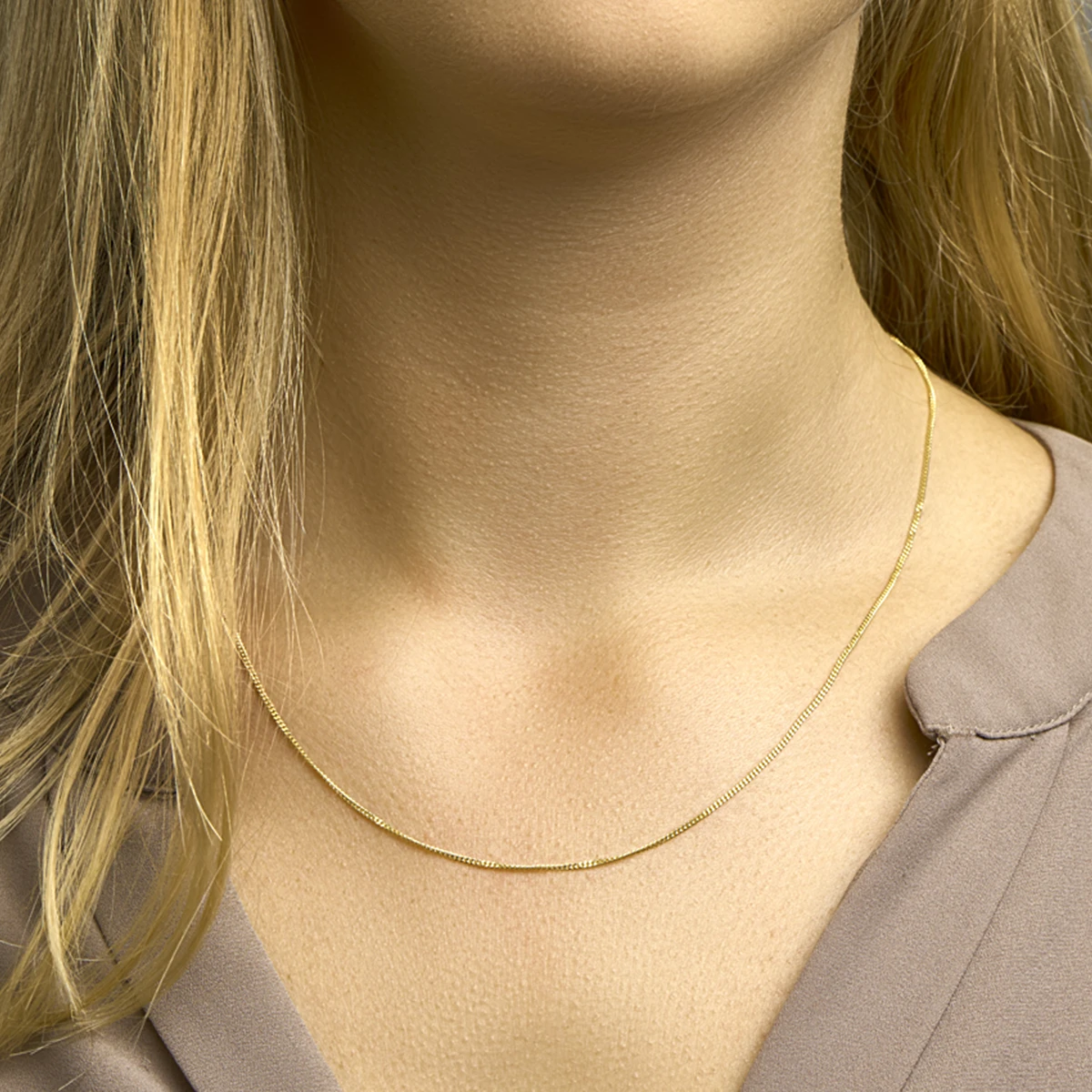 gourmette 1,2 mm 14K geelgoud