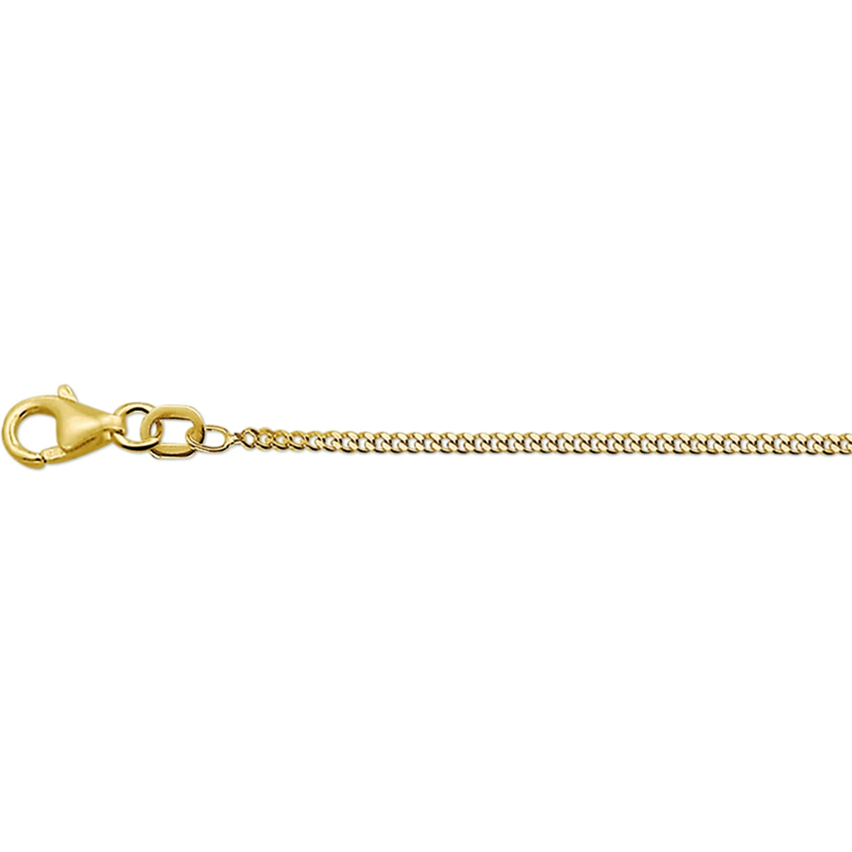 gourmette 4 zijdes geslepen 1,6 mm 14K geelgoud