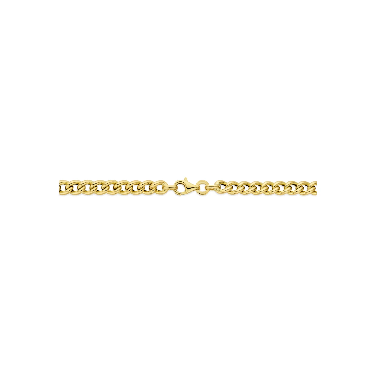 collier gourmette 5,2 mm 43 cm 14K geelgoud