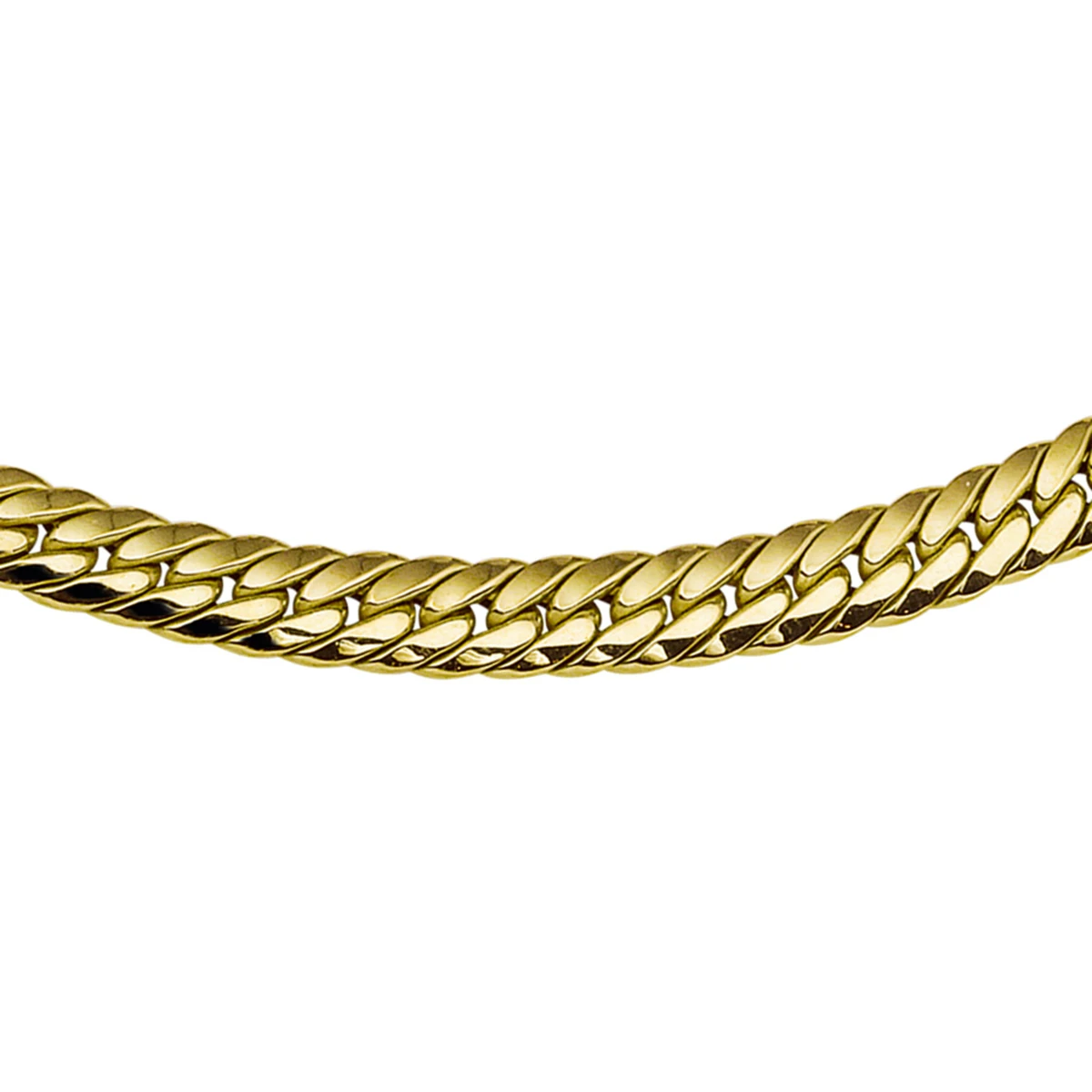 collier gourmette 6,5 mm 45 cm 14K geelgoud