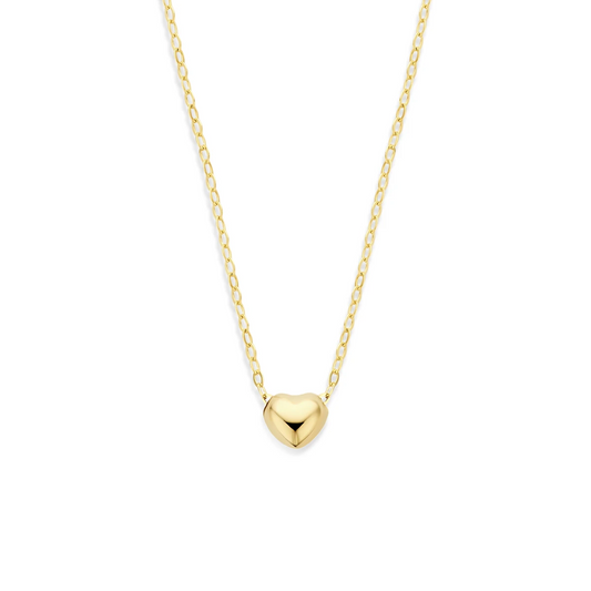 collier hart 1,0 mm 38 - 40 cm 14K geelgoud