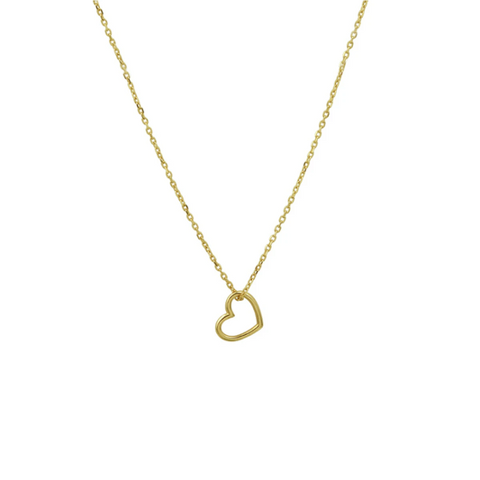 collier hart 40 - 42 - 44 cm 14K geelgoud