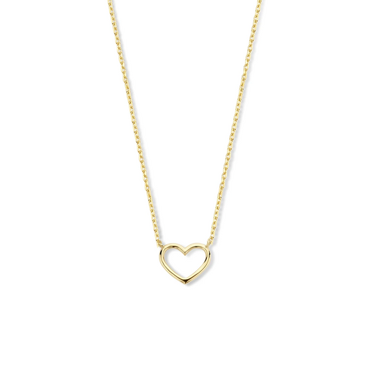 collier hart 40 - 42 - 44 cm 14K geelgoud