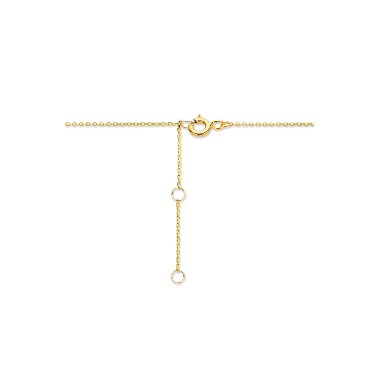 collier hart 40 - 42 - 44 cm 14K geelgoud