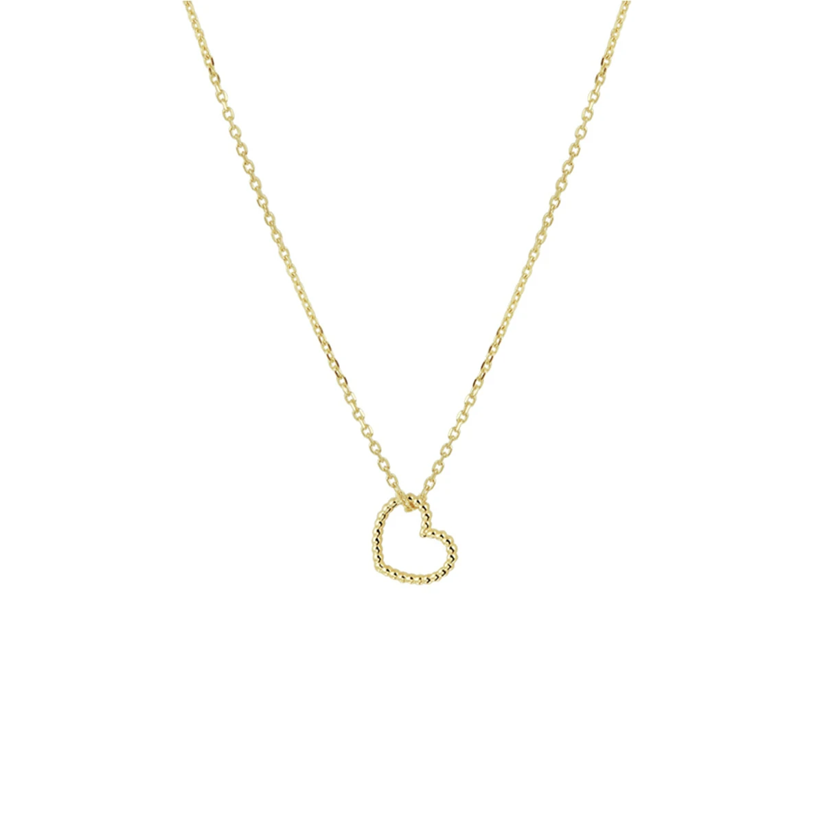 collier hart 40 - 42 - 44 cm 14K geelgoud