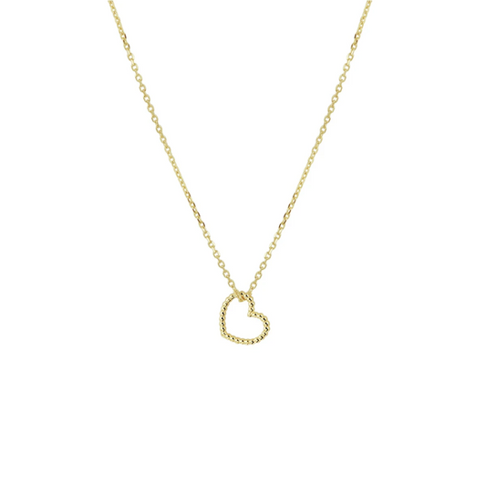 collier hart 40 - 42 - 44 cm 14K geelgoud