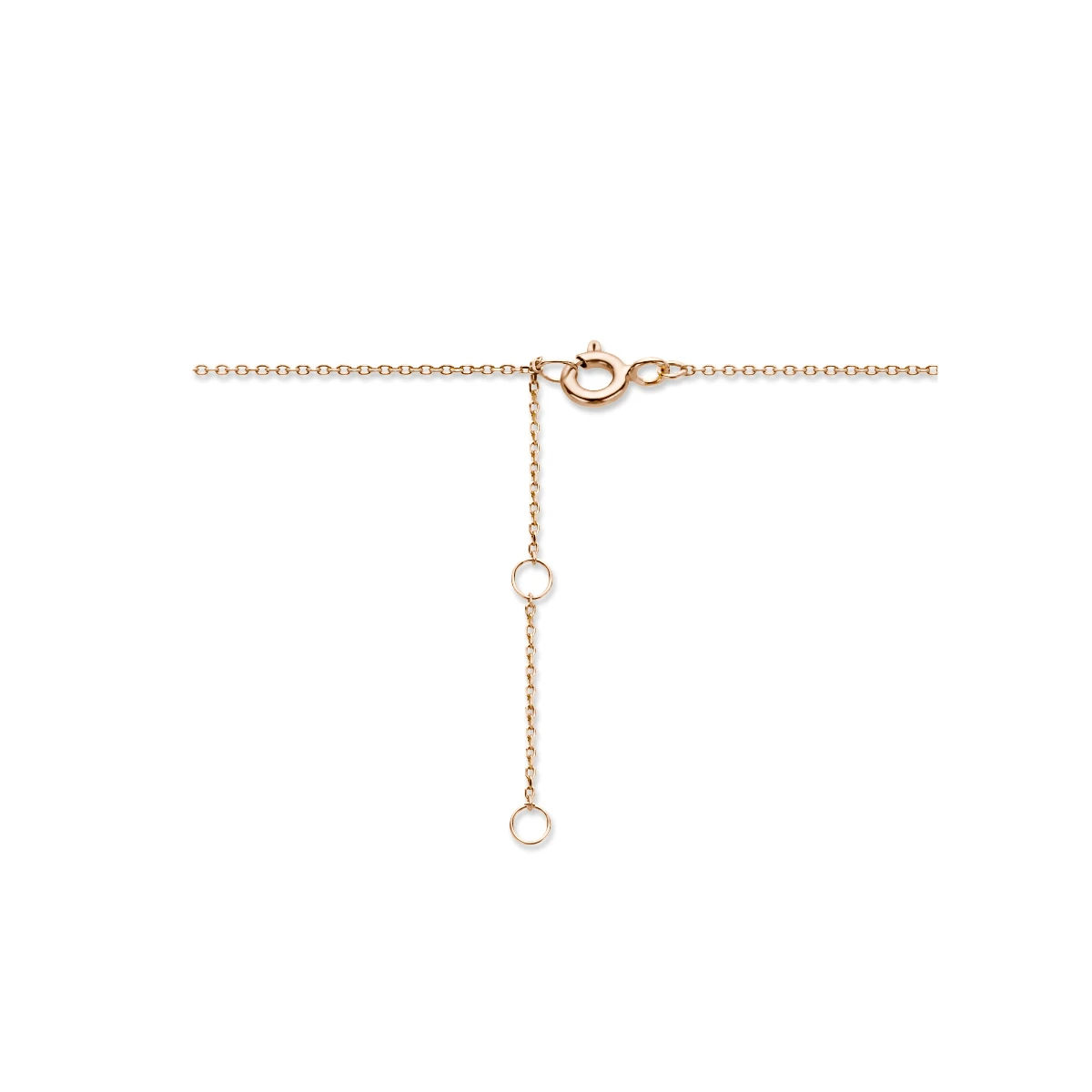 collier hart 40 - 42 - 44 cm 14K roségoud