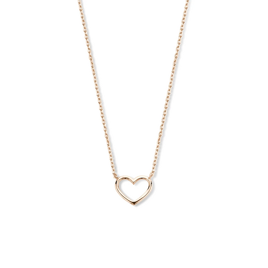 collier hart 40 - 42 - 44 cm 14K roségoud