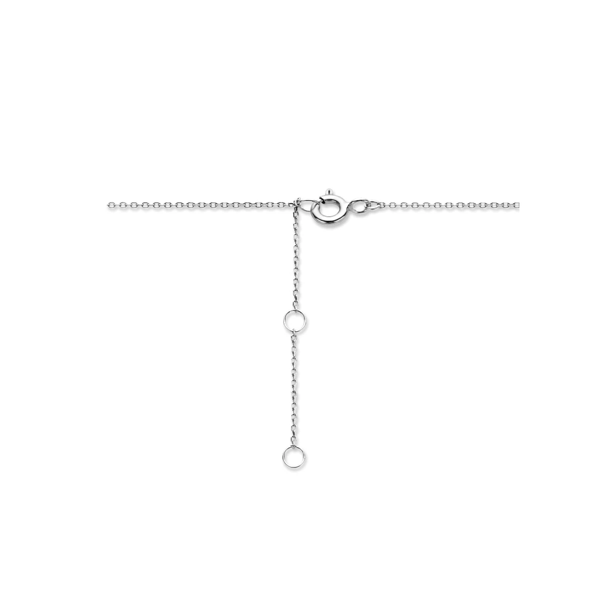 collier hart 40 - 42 - 44 cm 14K witgoud