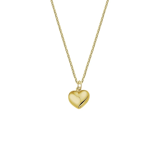 collier hart 41 + 4 cm 14K geelgoud