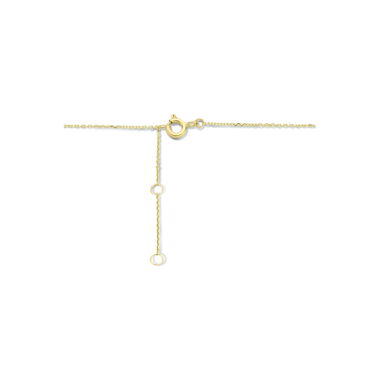 collier hartjes 40 - 42 - 44 cm 14K geelgoud