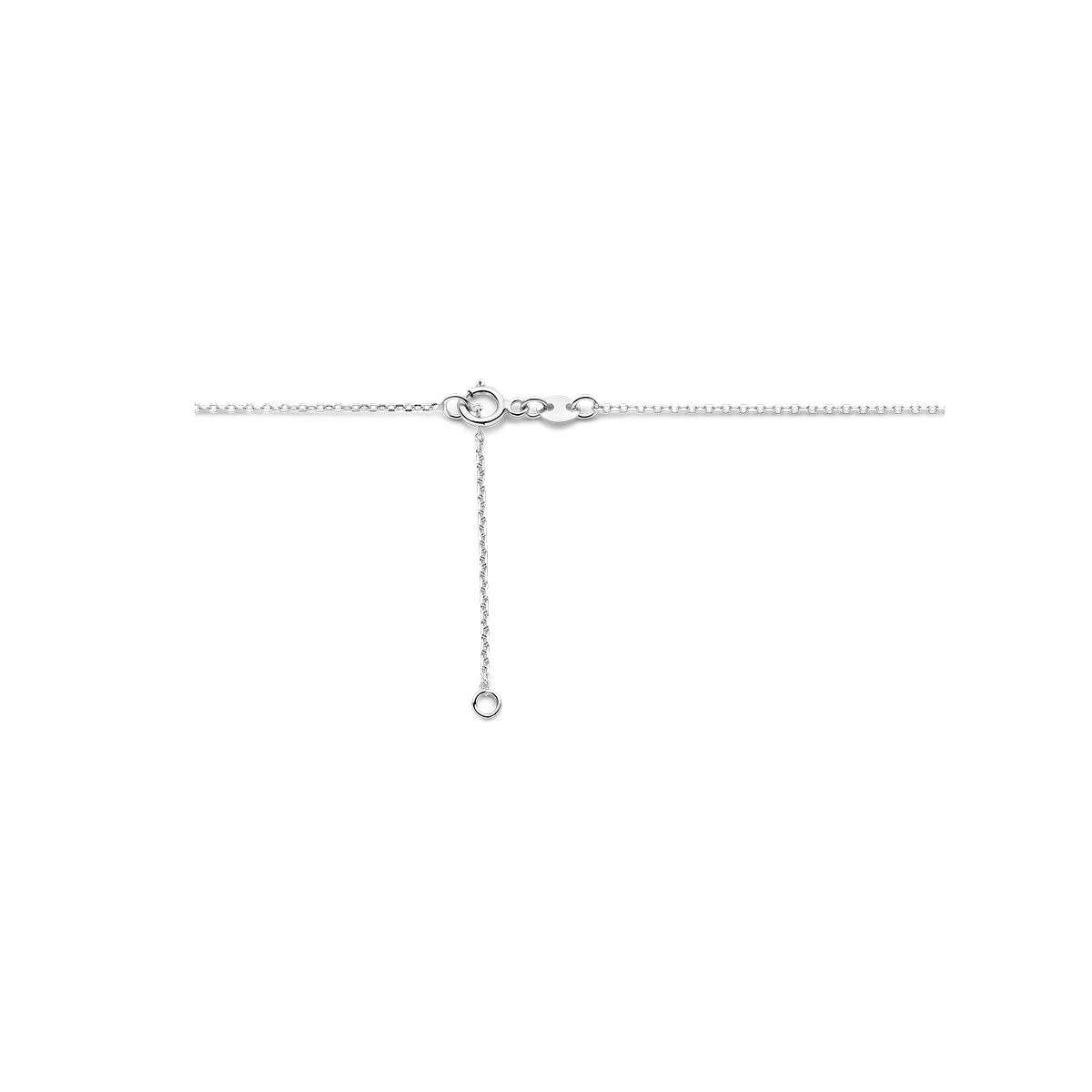 collier infinity 0.03ct h si 42 - 45 cm 14K witgoud