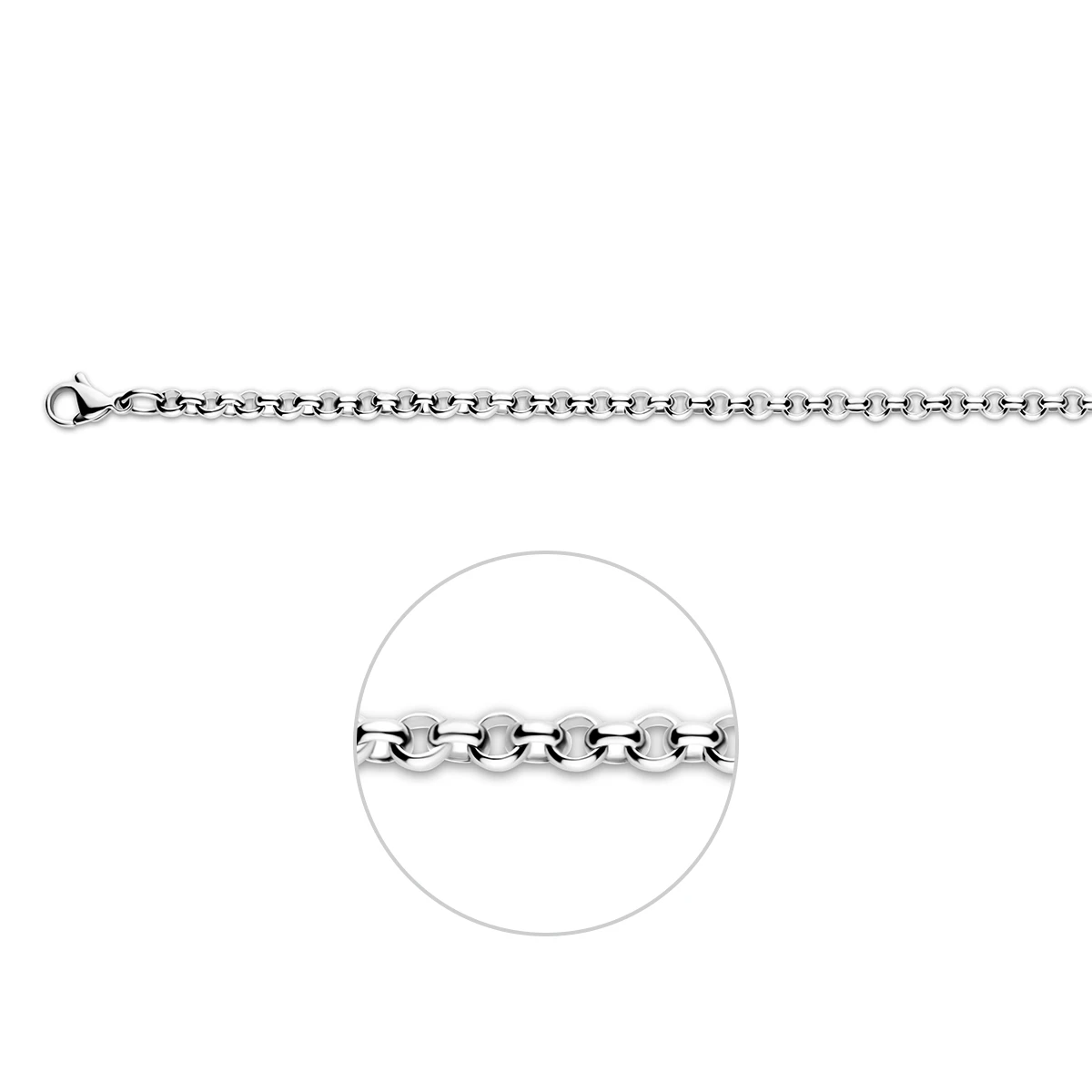 collier jasseron 4,0 mm edelstaal