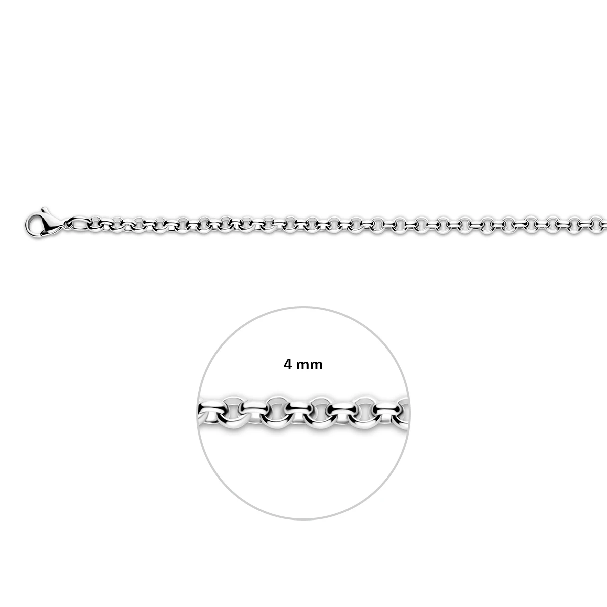 collier jasseron 4,0 mm edelstaal