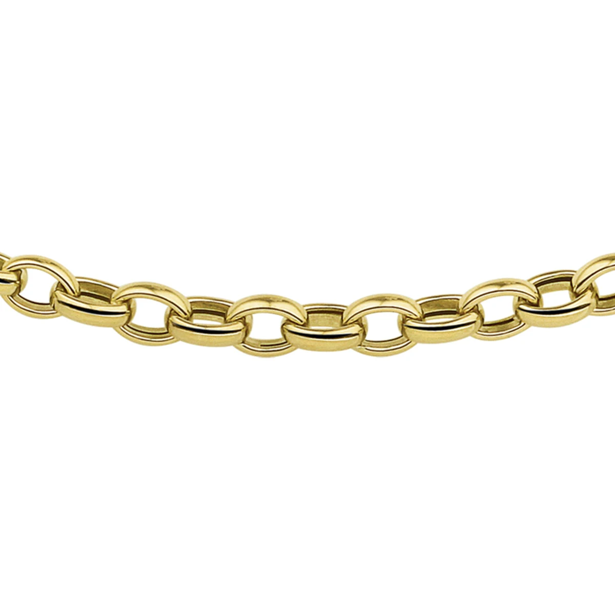 collier jasseron 4,3 mm 45 cm 14K geelgoud