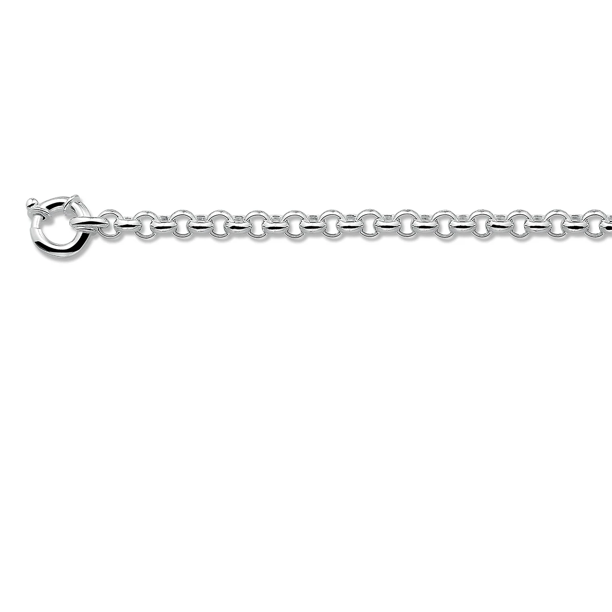 collier jasseron 7 mm met groot veerslot zilver gerhodineerd